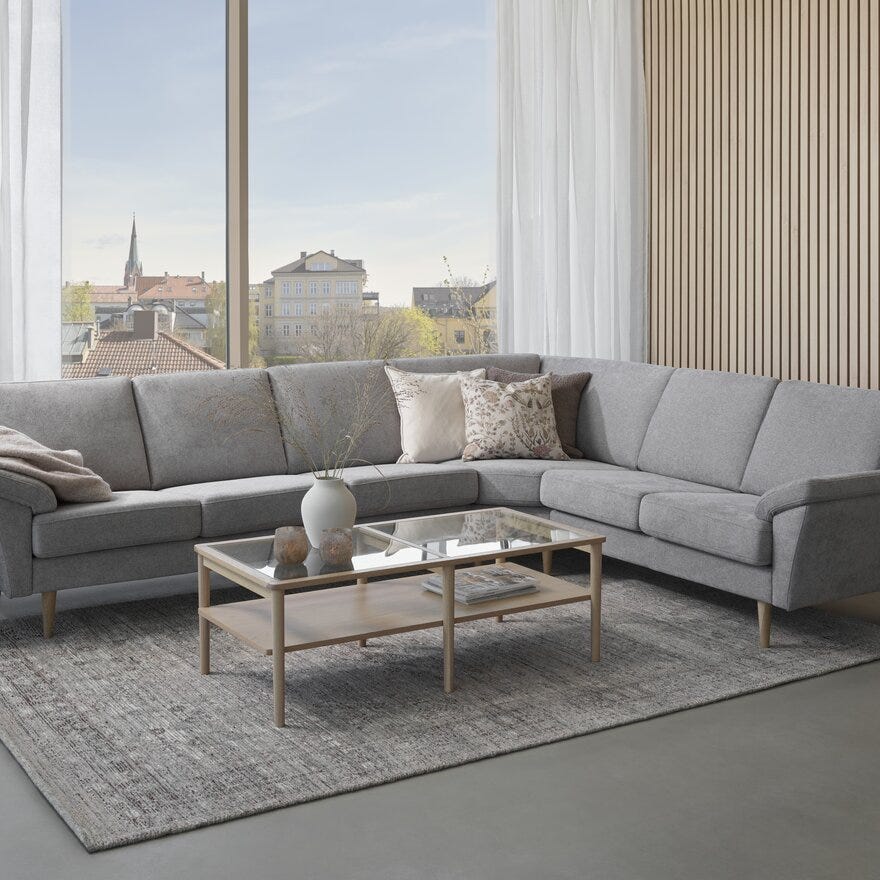 IMG MELBY Hjørnesofa i Grå