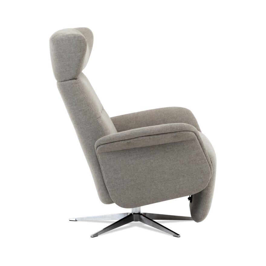 IMG TAYCAN Hvilestol med fothviler i Beige/natur