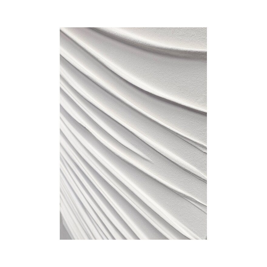 FLOW Strukturbilde 80x120 cm i Hvit