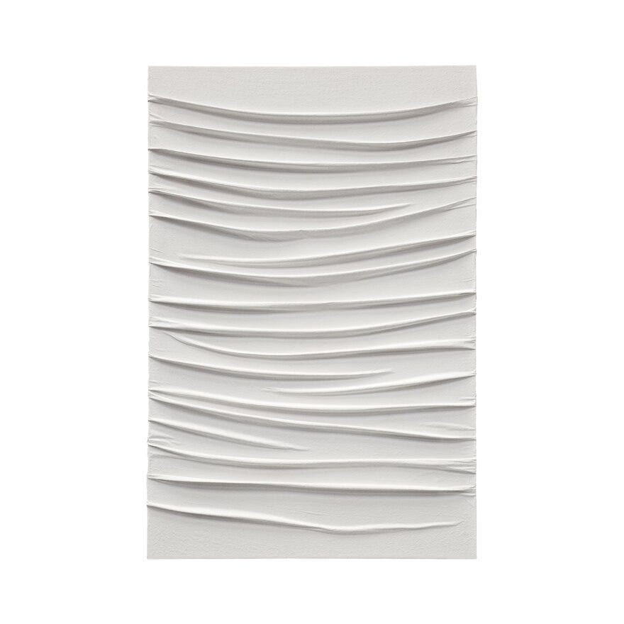 FLOW Strukturbilde 80x120 cm i Hvit
