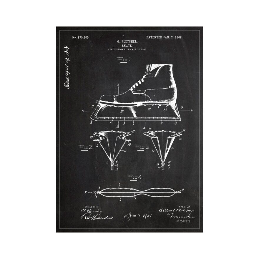PATENT DRAWING Poster 50x70 cm