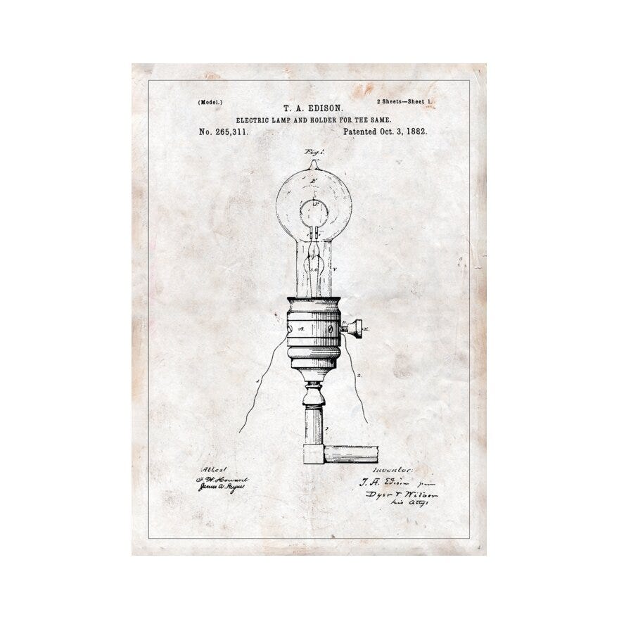 PATENT DRAWING Kort 15x21 cm