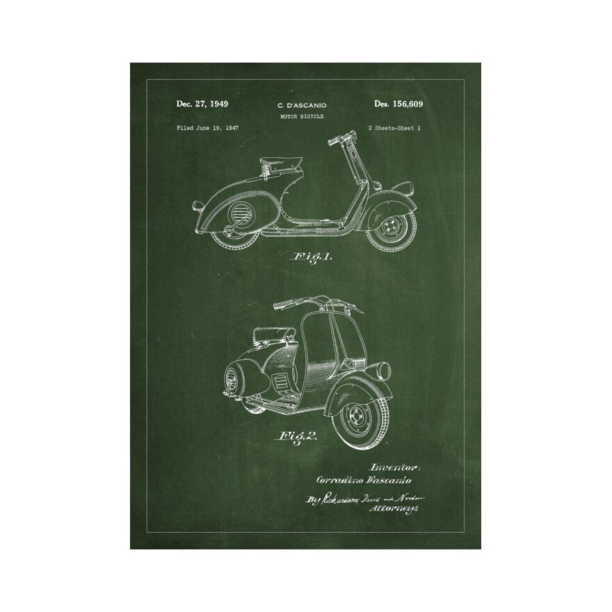 PATENT DRAWING Kort 15x21 cm