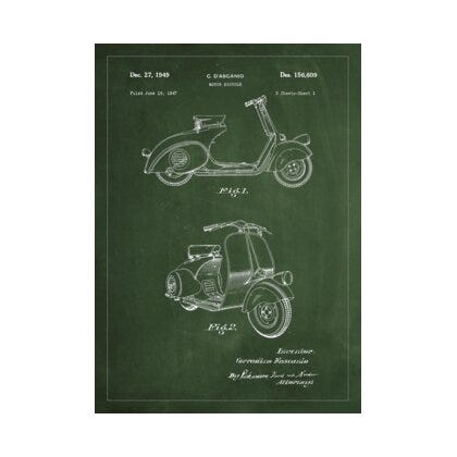Patent Drawing kort 15x21