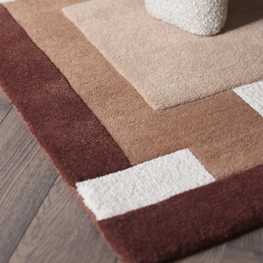 AURA Teppe 200x290 cm i Rosa