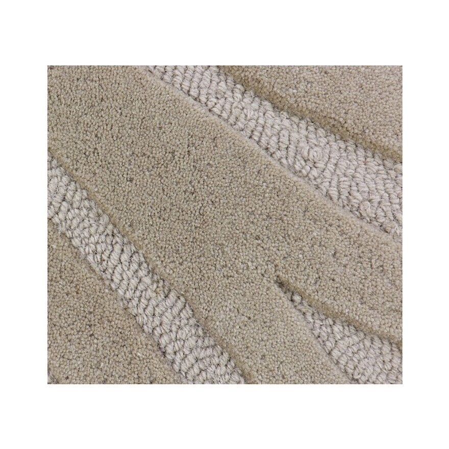 BOWEN Rundt teppe Ø160 cm i Beige/natur
