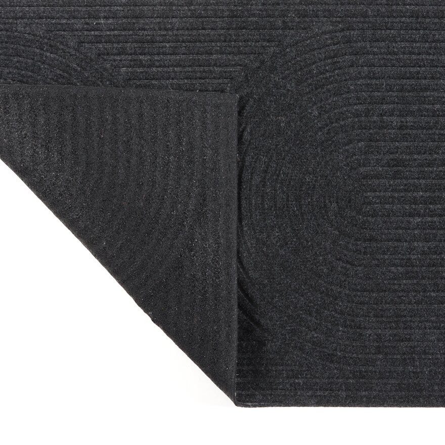 CURVES Dørmatte 50x80 cm i Svart