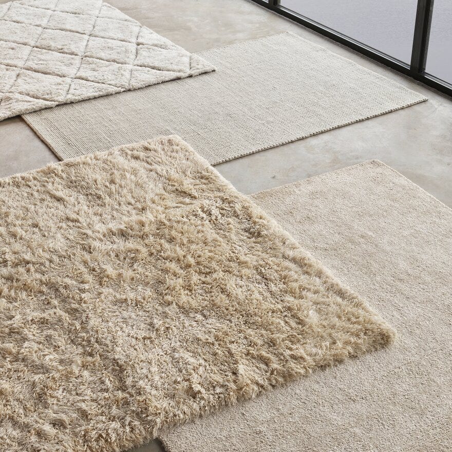 LAGUNA Teppe 160x230 cm i Beige/natur