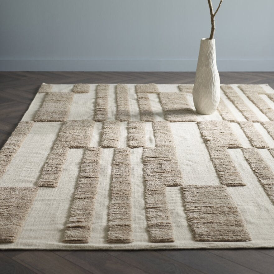 ELINOR Teppe 160x230 cm i Beige/natur
