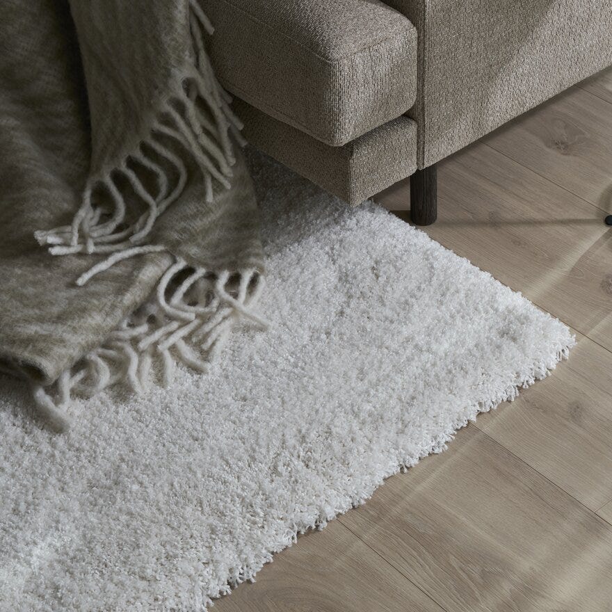 HYGGE Teppe 160x230 cm i Hvit