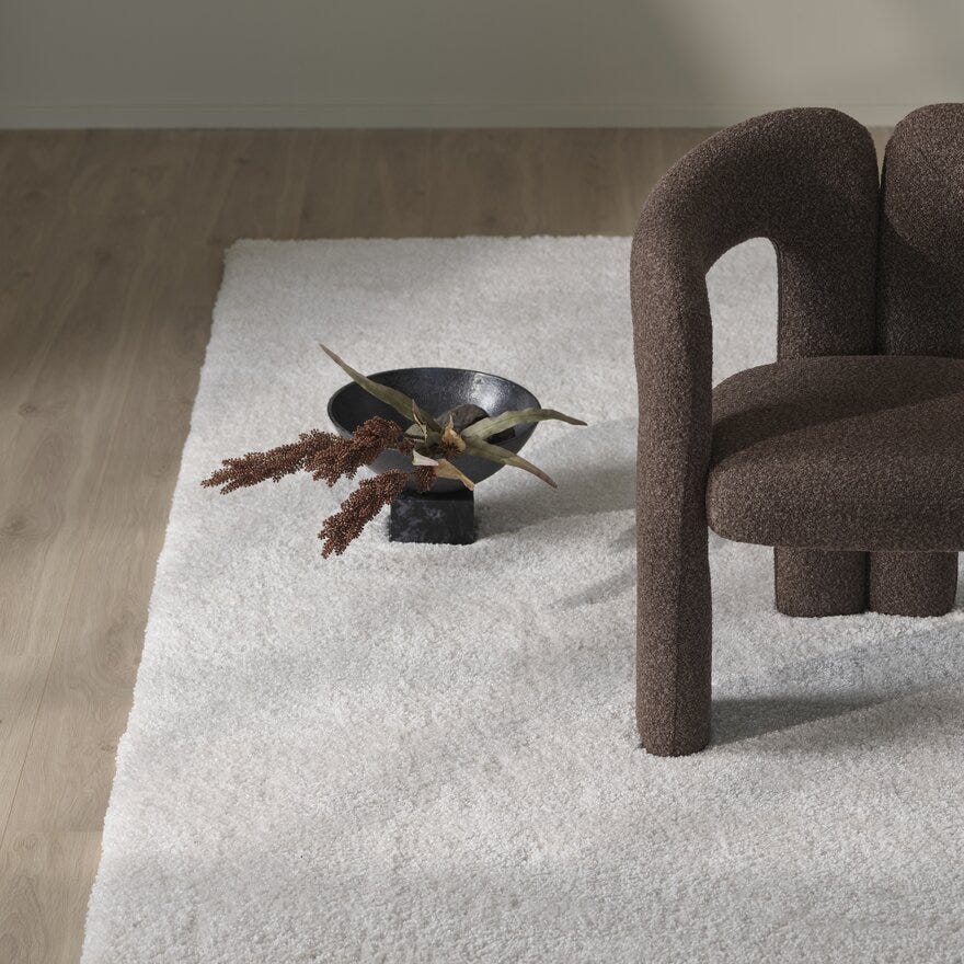 HYGGE Teppe 160x230 cm i Hvit
