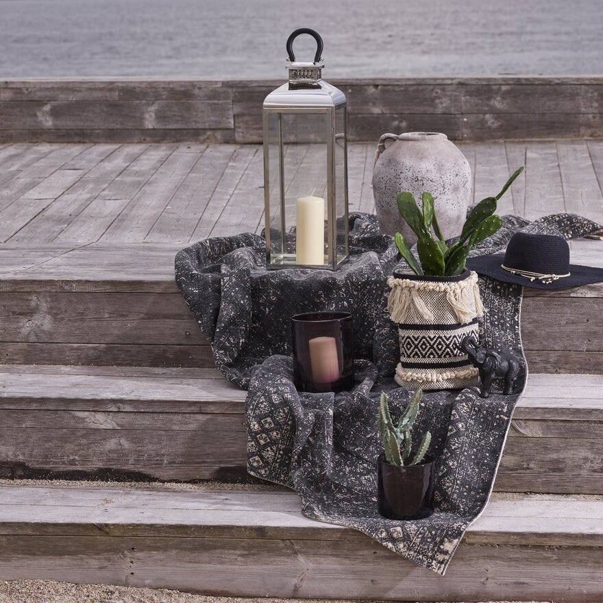 OCEAN Vase H19 cm i Grå