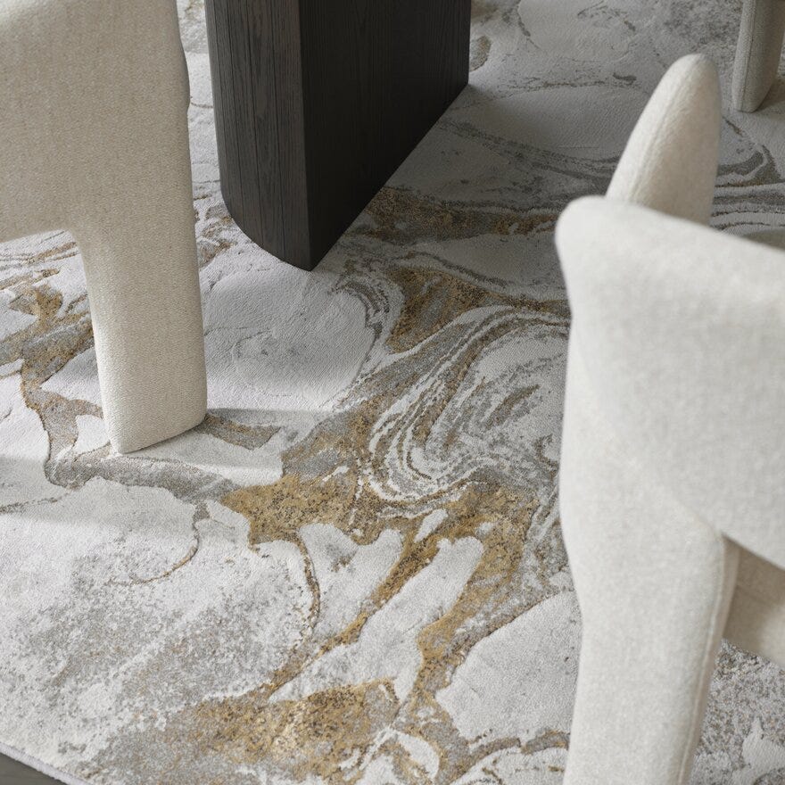 LYON Teppe 200x290 cm i Beige/natur