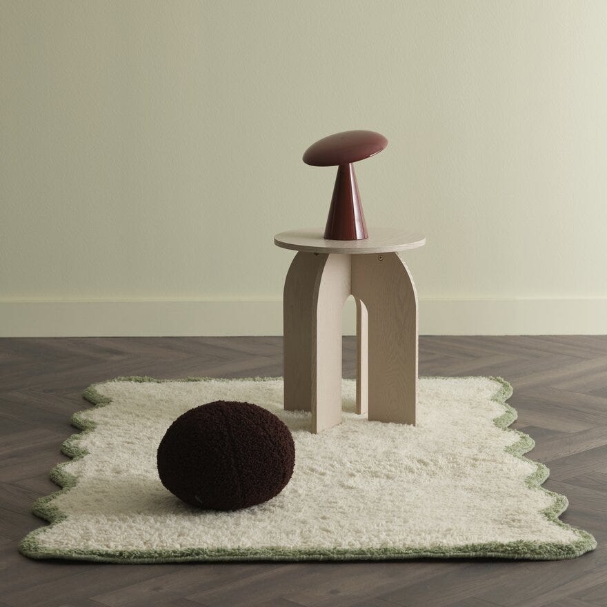 PAU Barneteppe 120x170 cm i Hvit