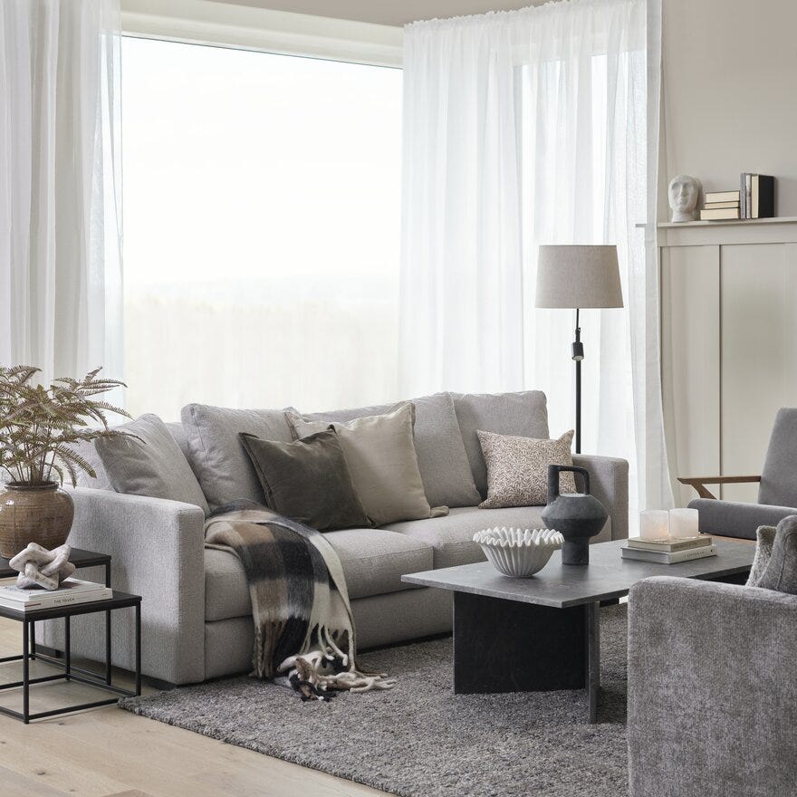 VEGA Sofabord 70x140 cm i Svart
