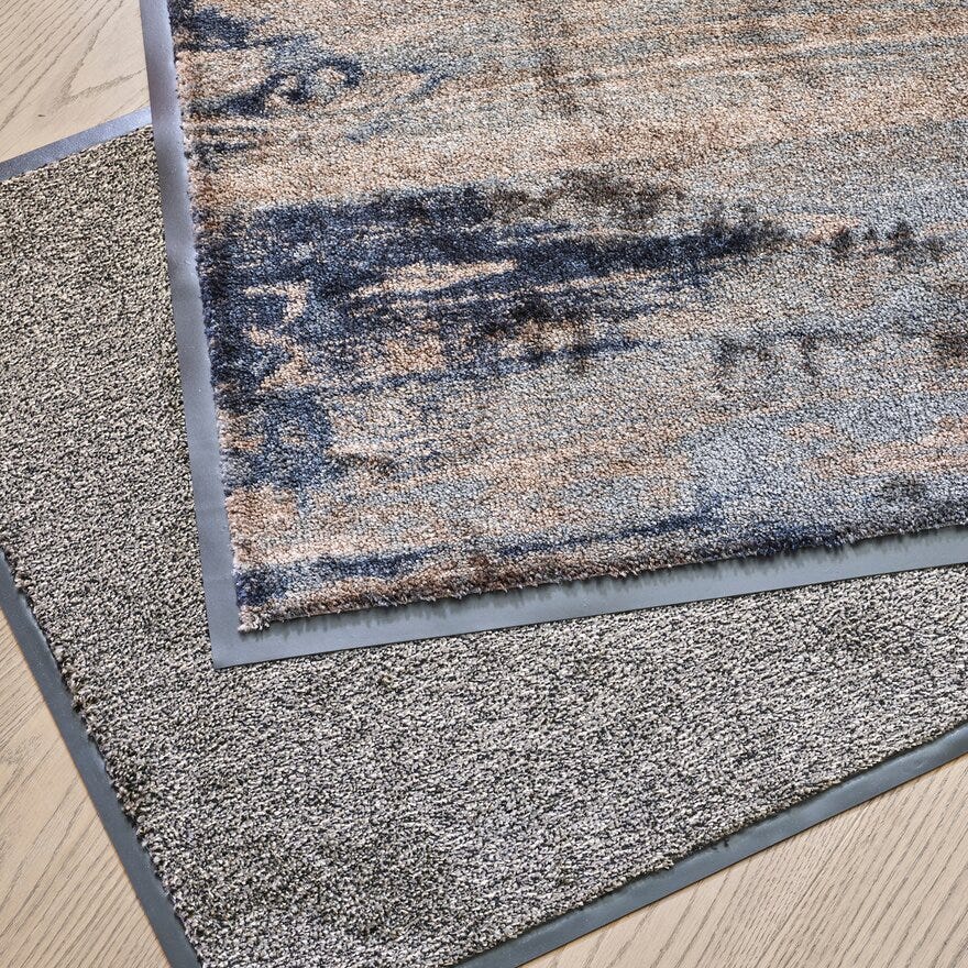 SOFT & DESIGN Dørmatte 55x90 cm i Beige/natur