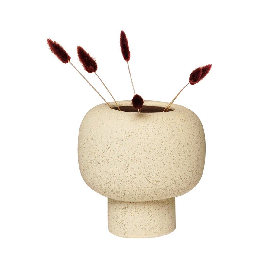 ADA Vase H18.5 cm i Beige/natur