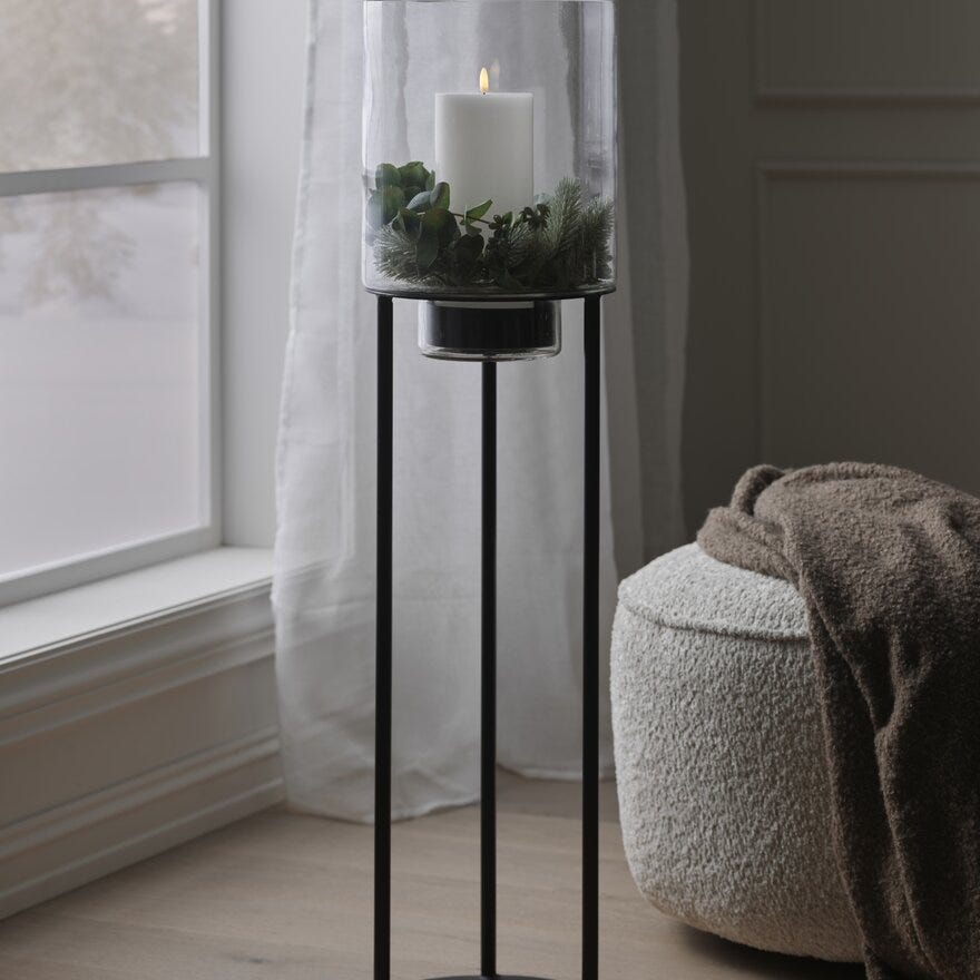 AGADIR Gulvstake H100.25 cm i Svart