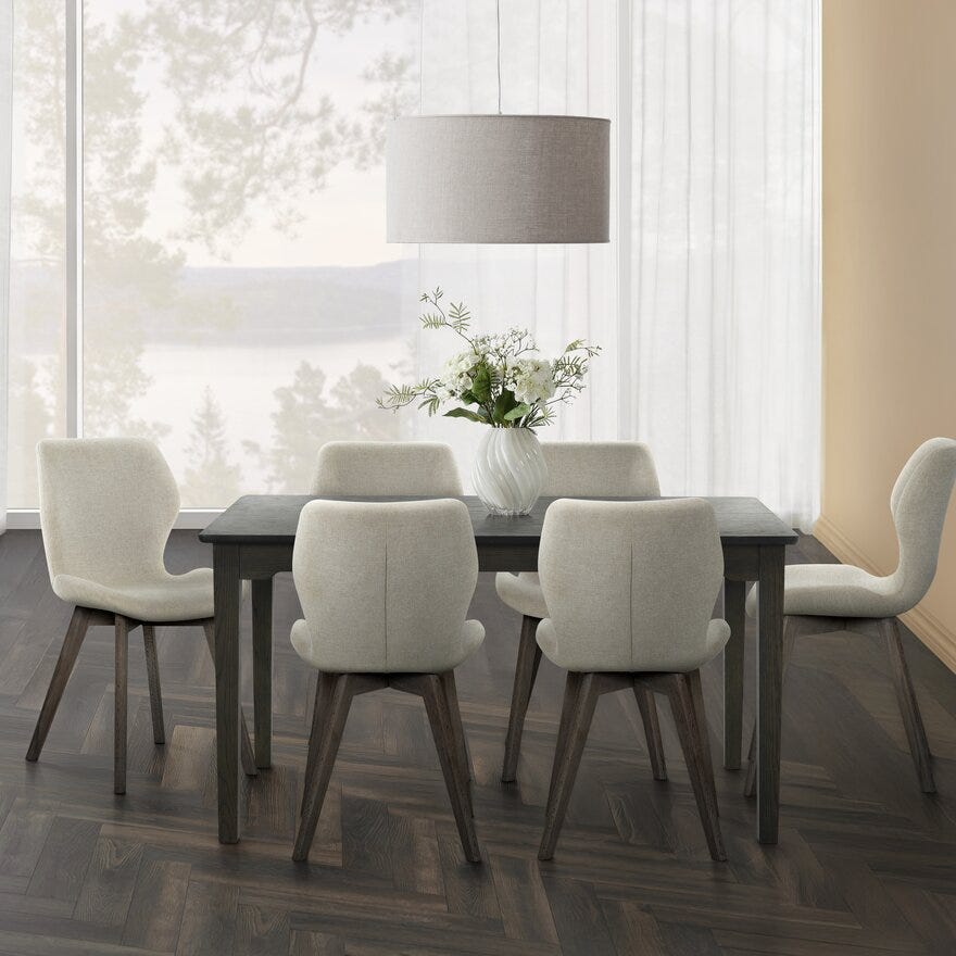 EMIL Spisestol i Beige/natur