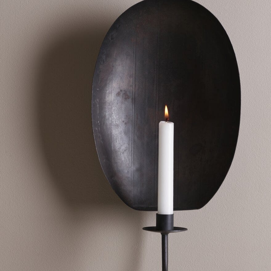 ALAN Vegglysestake H40 cm i Svart