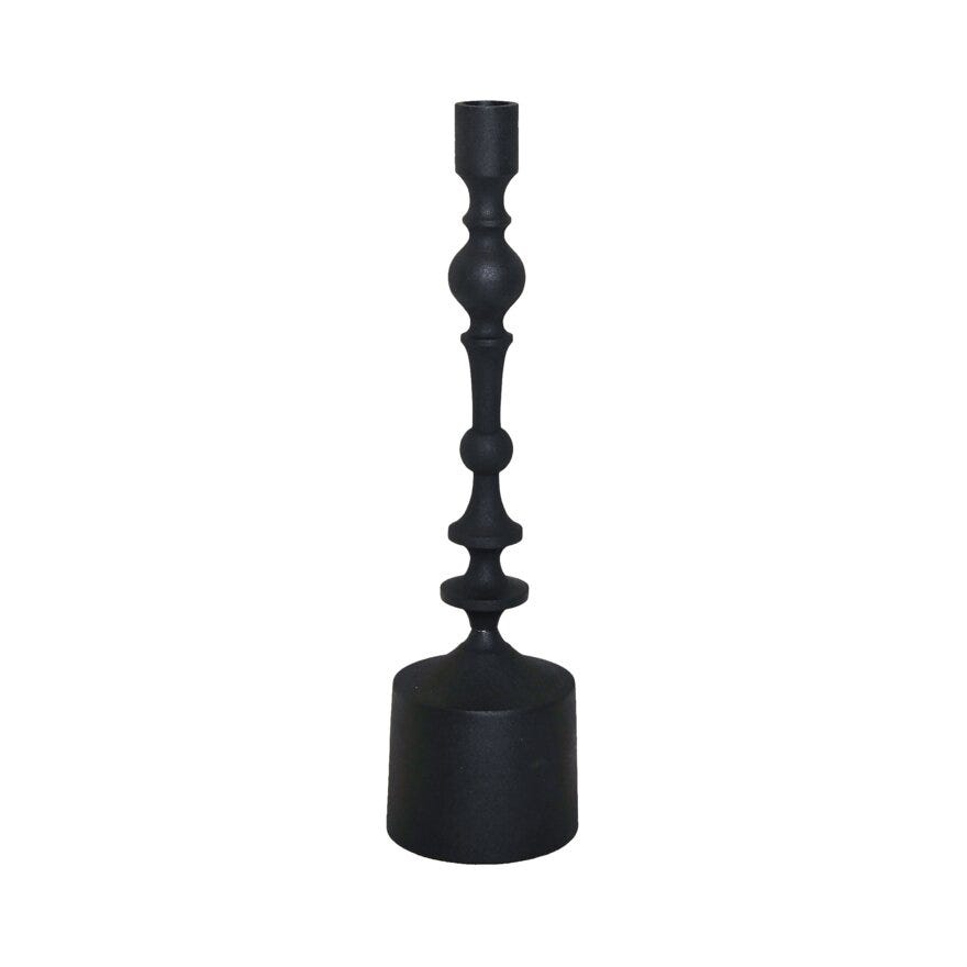 BASILIO Lysestake H34 cm i Svart