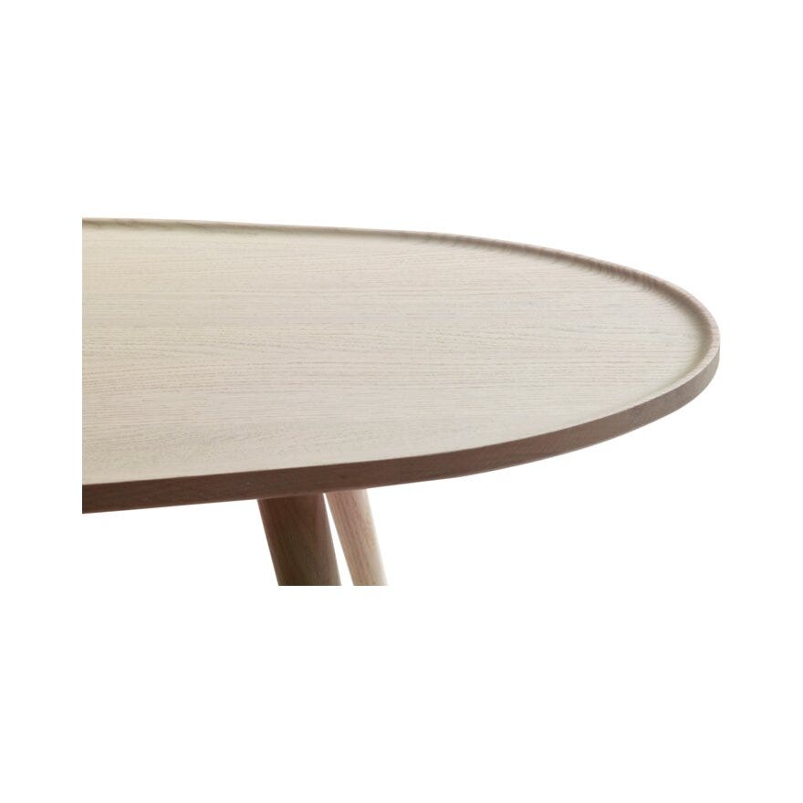 BELFORT Ovalt sofabord 60x160 cm i Beige/natur