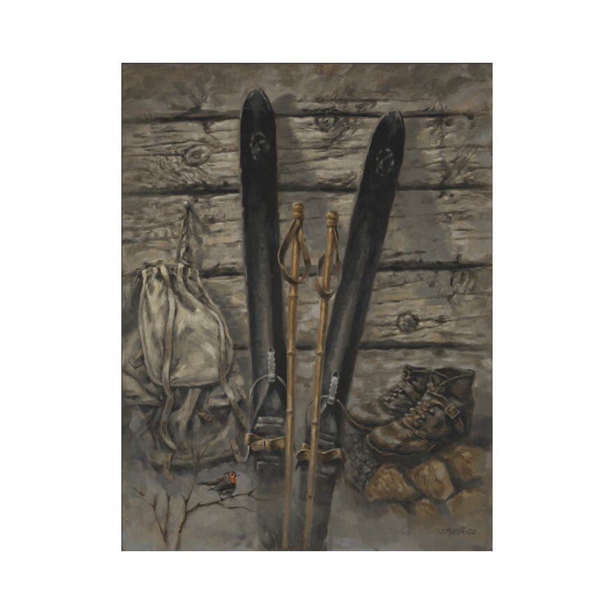 BIRKEN Canvas bilde 70x90 cm i Brun