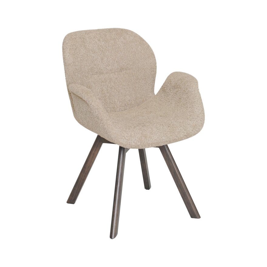 BJERKE Spisestol i Beige/natur