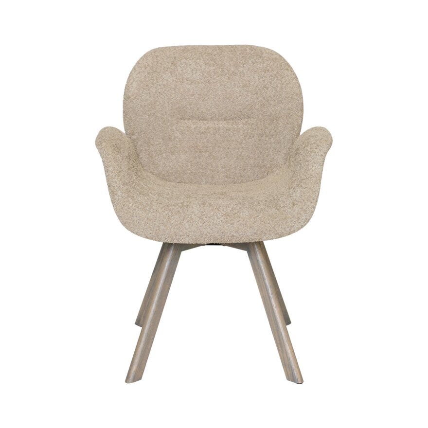 BJERKE Spisestol i Beige/natur