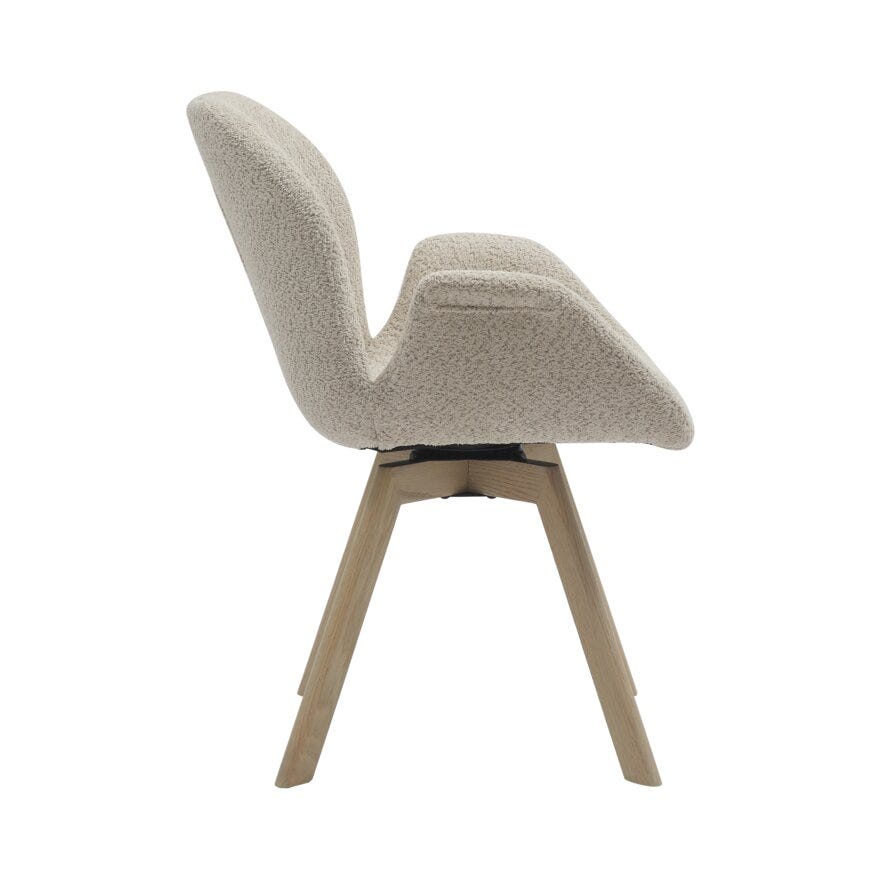BJERKE Spisestol i Beige/natur