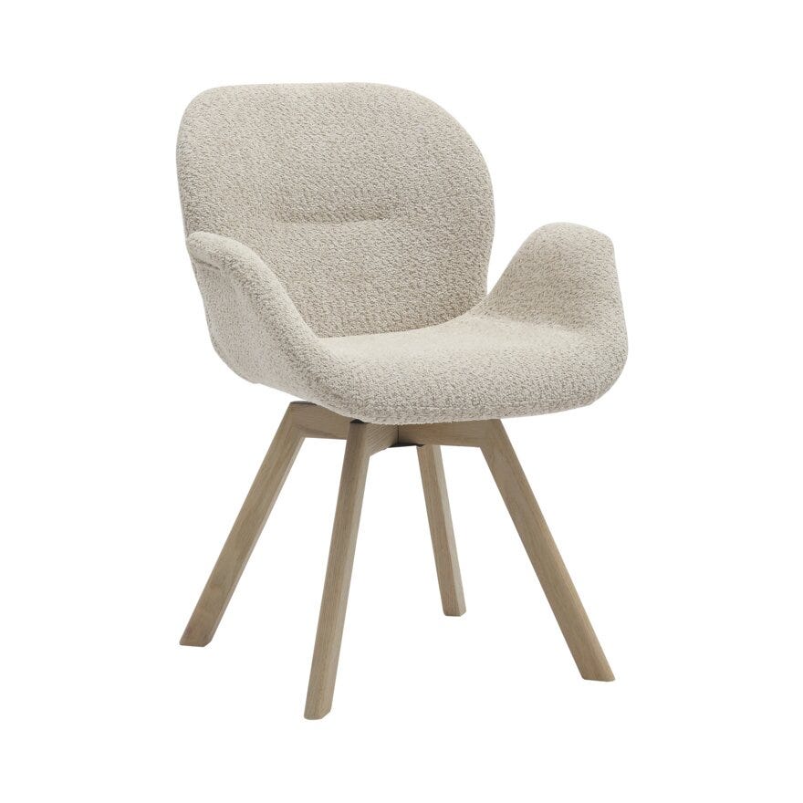 BJERKE Spisestol i Beige/natur