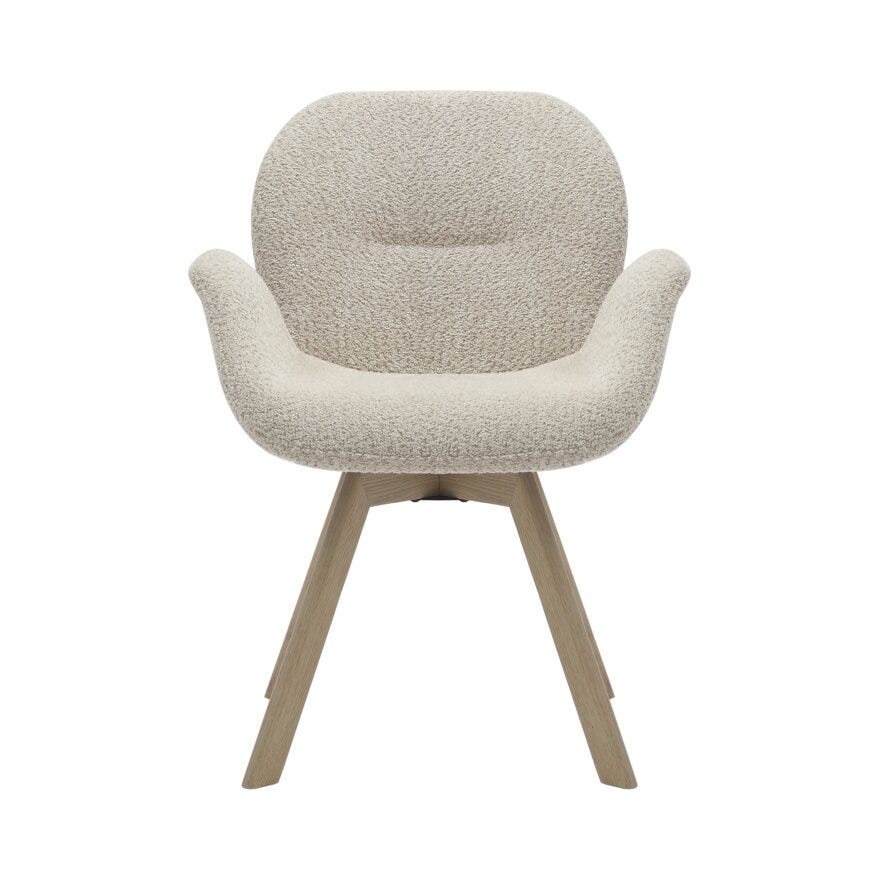 BJERKE Spisestol i Beige/natur