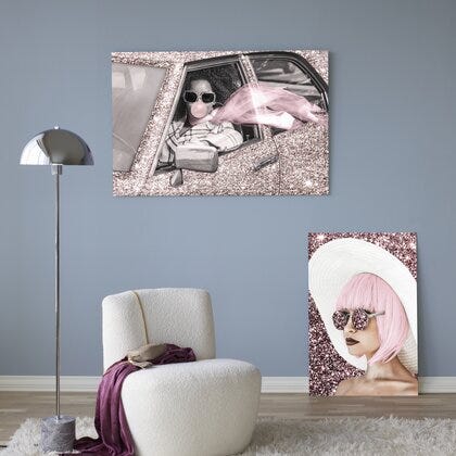 Bling glassbilde 120x80