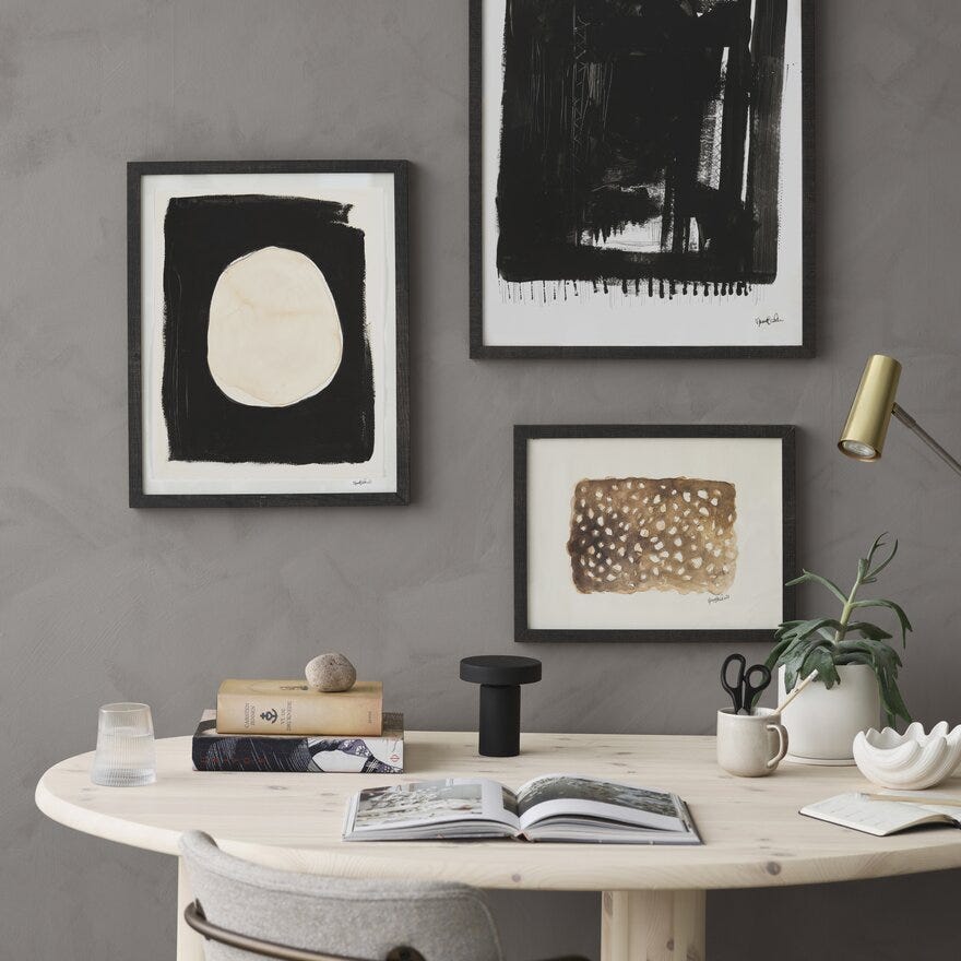 Maren Baxter MOONLIGHT Kunsttrykk 40x50 cm i Svart designet av Maren Baxter