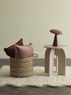 COSTA Sidebord Ø40 cm i Beige/natur