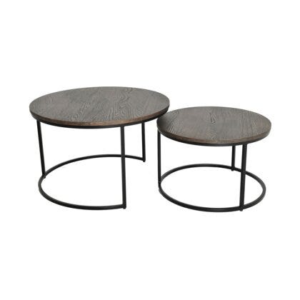 Duett sidebord sett Ø60