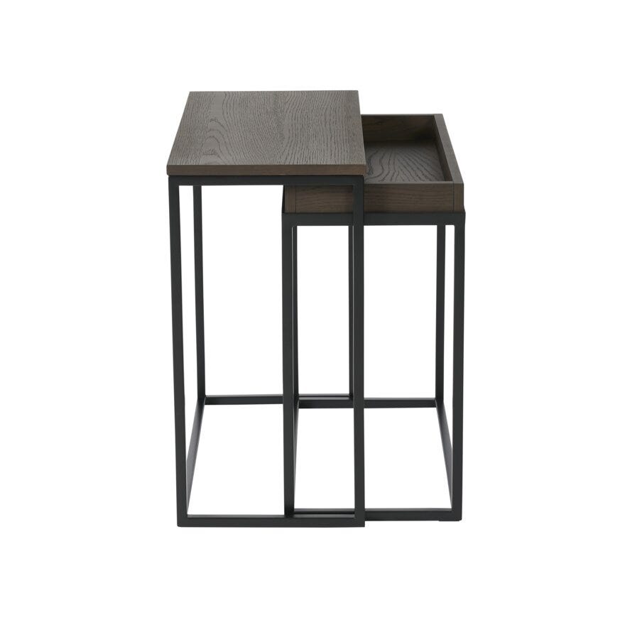 DUETT Sidebord sett 30x60 cm i Brun
