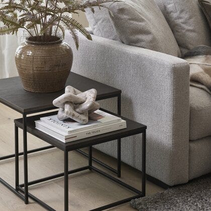 Duett sidebord sett 55x55