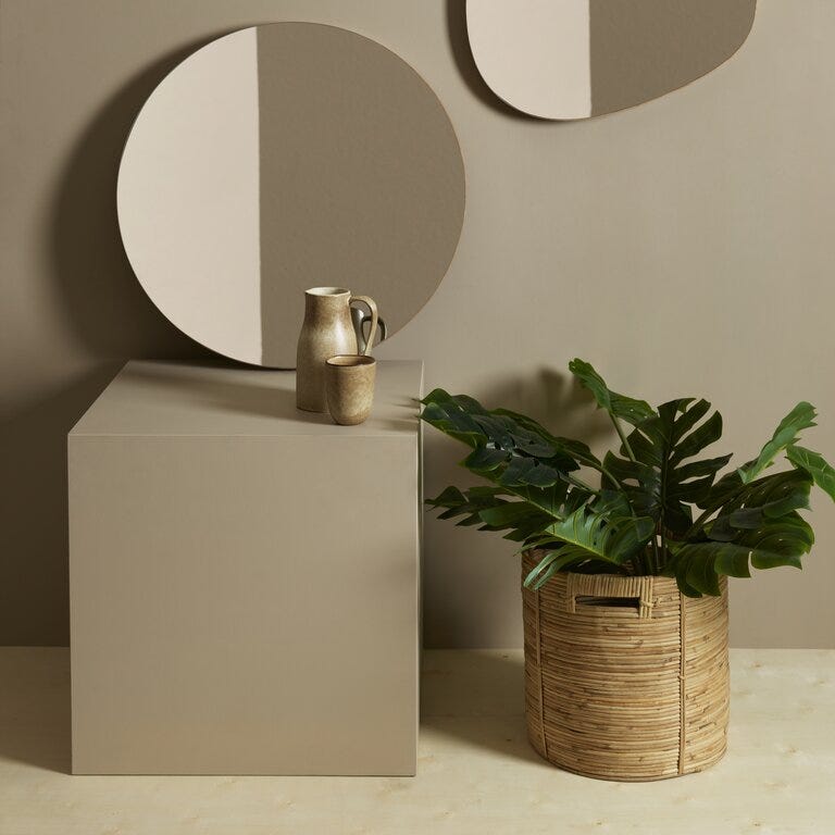 ELIAS Speil 60x72 cm i Beige/natur