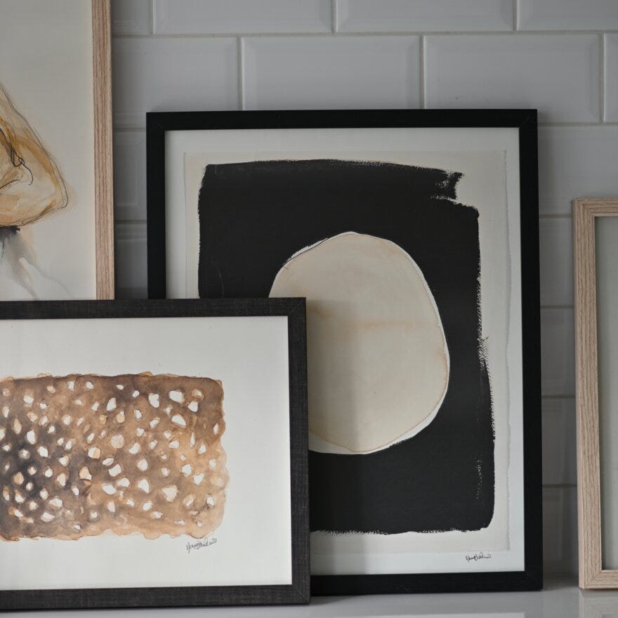 Maren Baxter MOONLIGHT Kunsttrykk 40x50 cm i Svart designet av Maren Baxter
