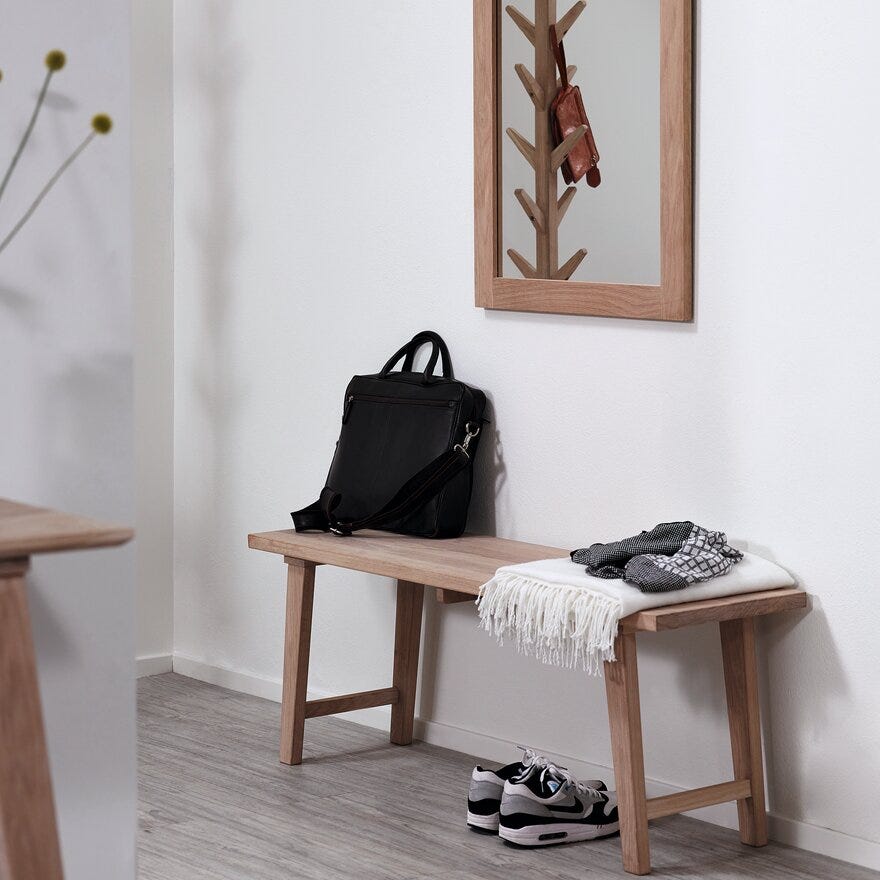 FRIKK Benk 35x120 cm i Beige/natur