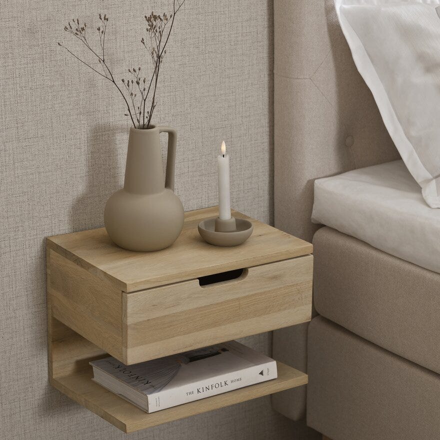 Sindig MAYA Lysestake H4.5 cm i Beige/natur