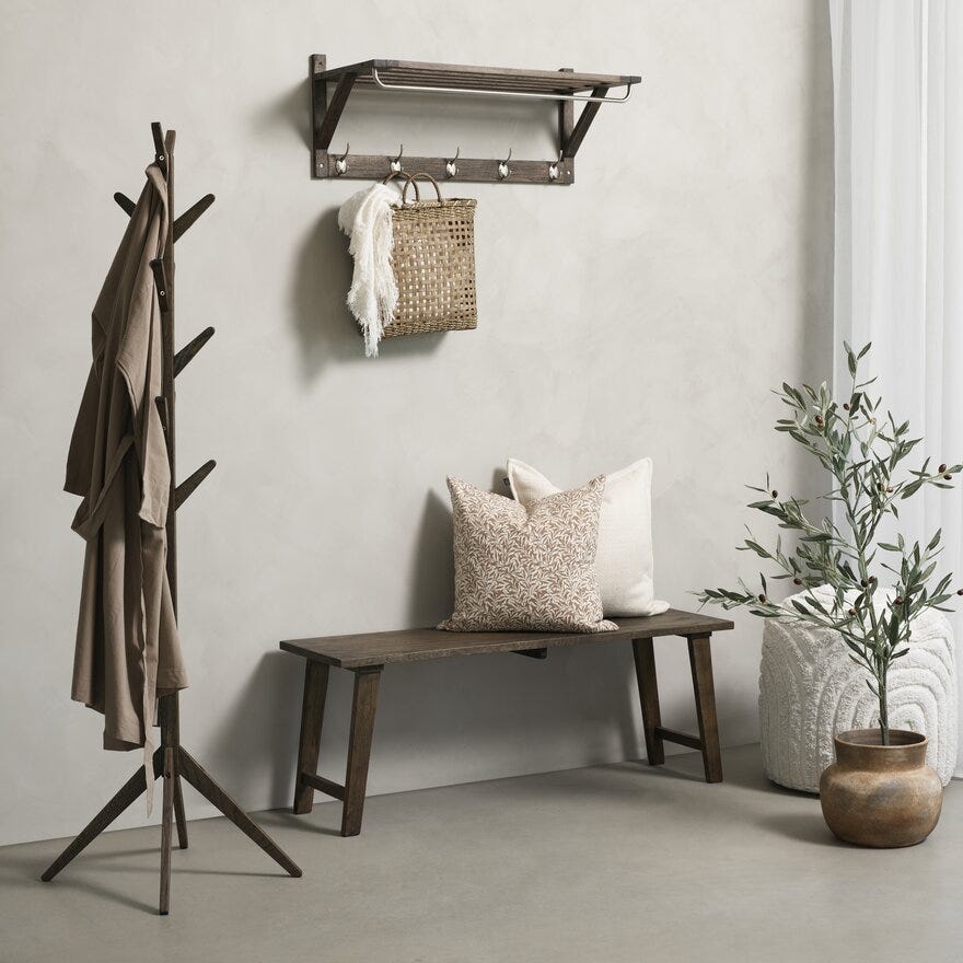 FRIKK Hattehylle B80 cm i Brun