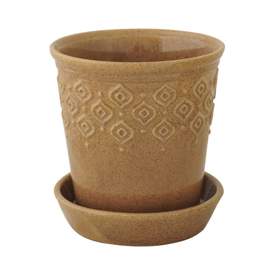 GABRIELLA Blomsterpotte Ø17 cm i Beige/natur