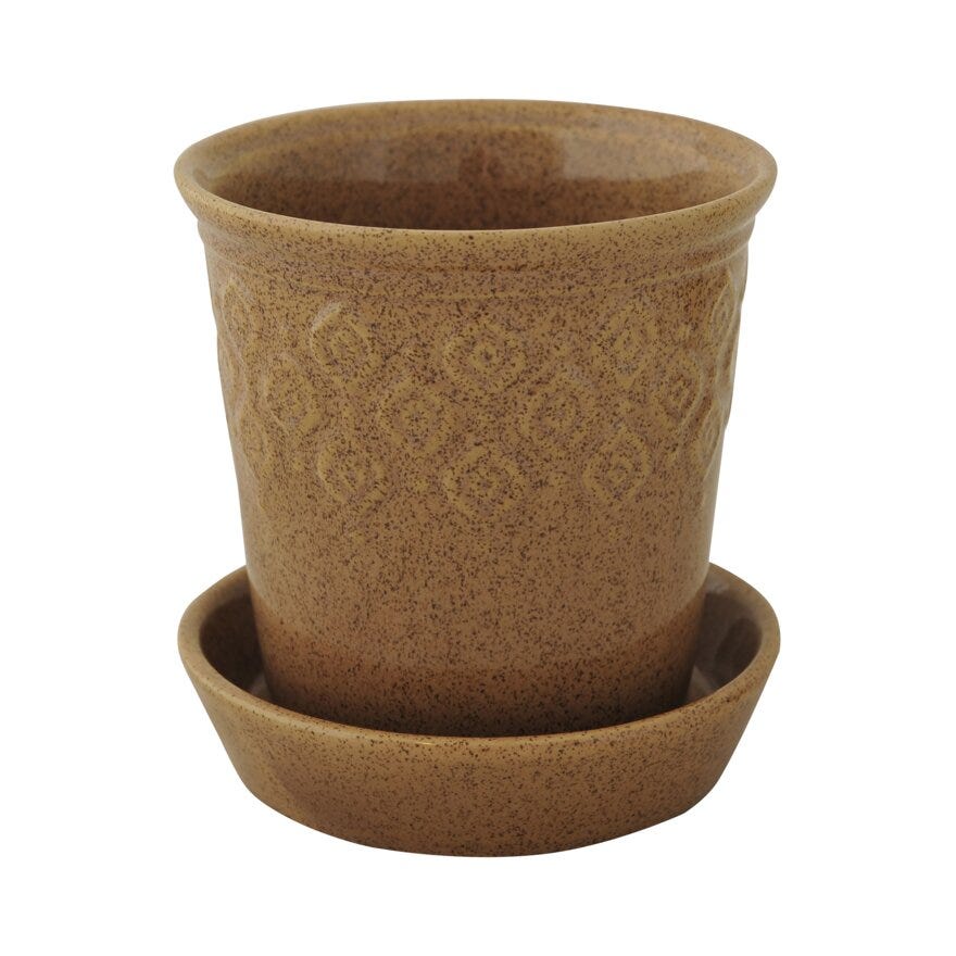 GABRIELLA Blomsterpotte Ø15 cm i Beige/natur