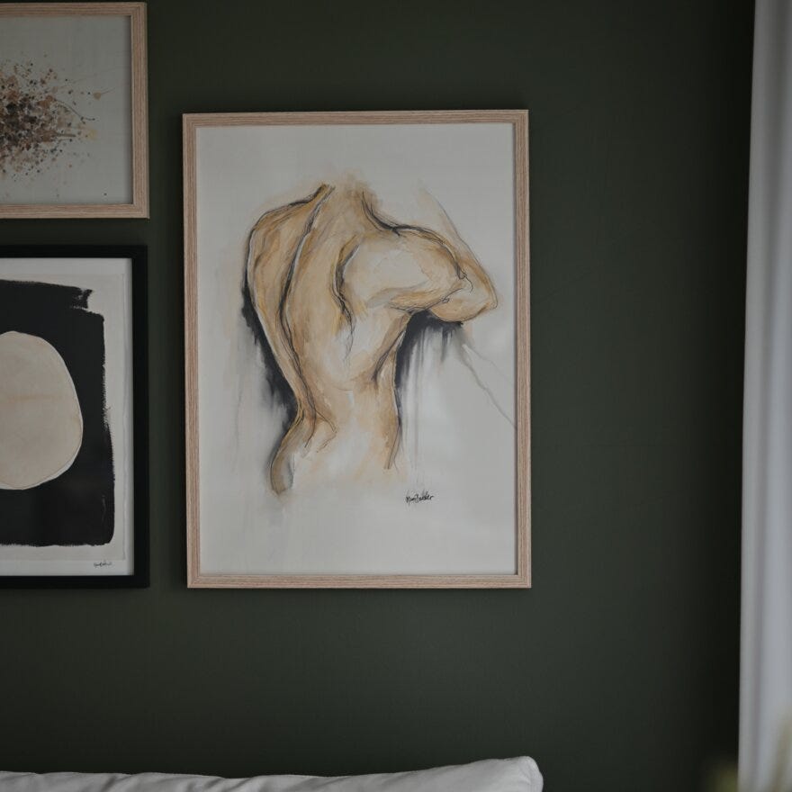 Maren Baxter HERCULES Kunsttrykk 50x70 cm i Beige/natur designet av Maren Baxter