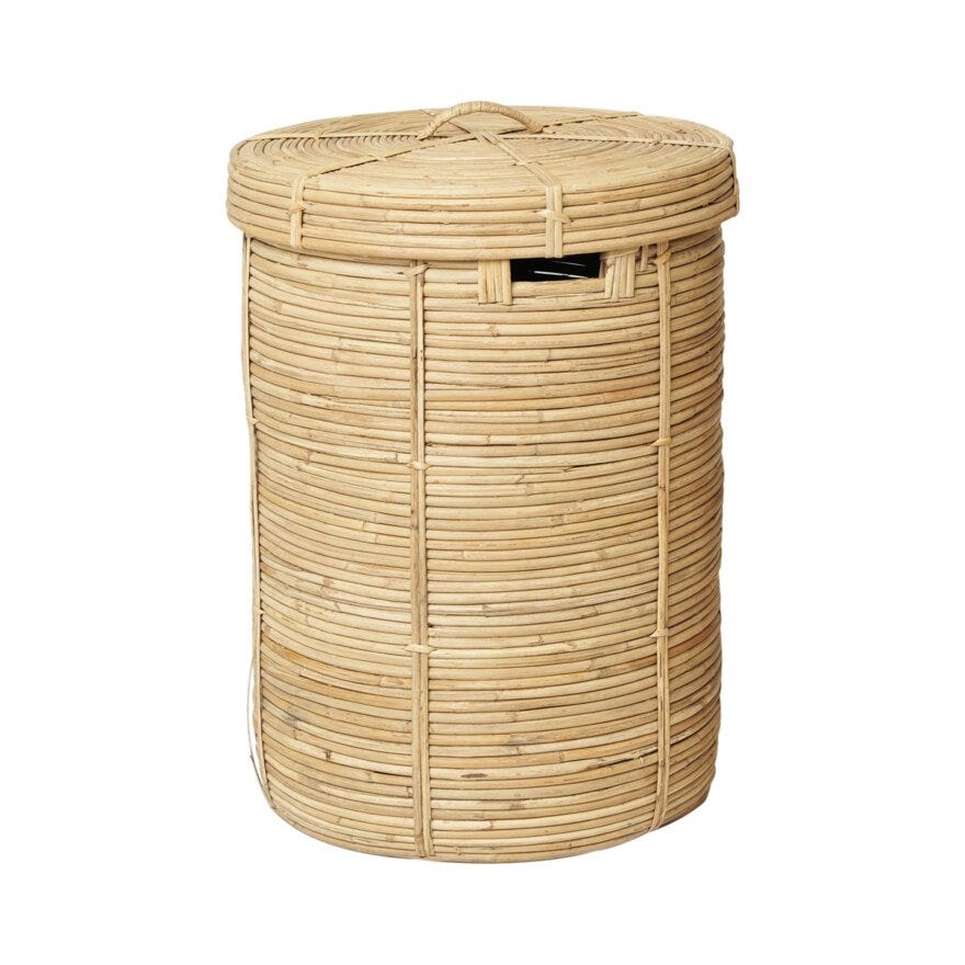 INDO Skittentøyskurv Ø42 cm i Beige/natur
