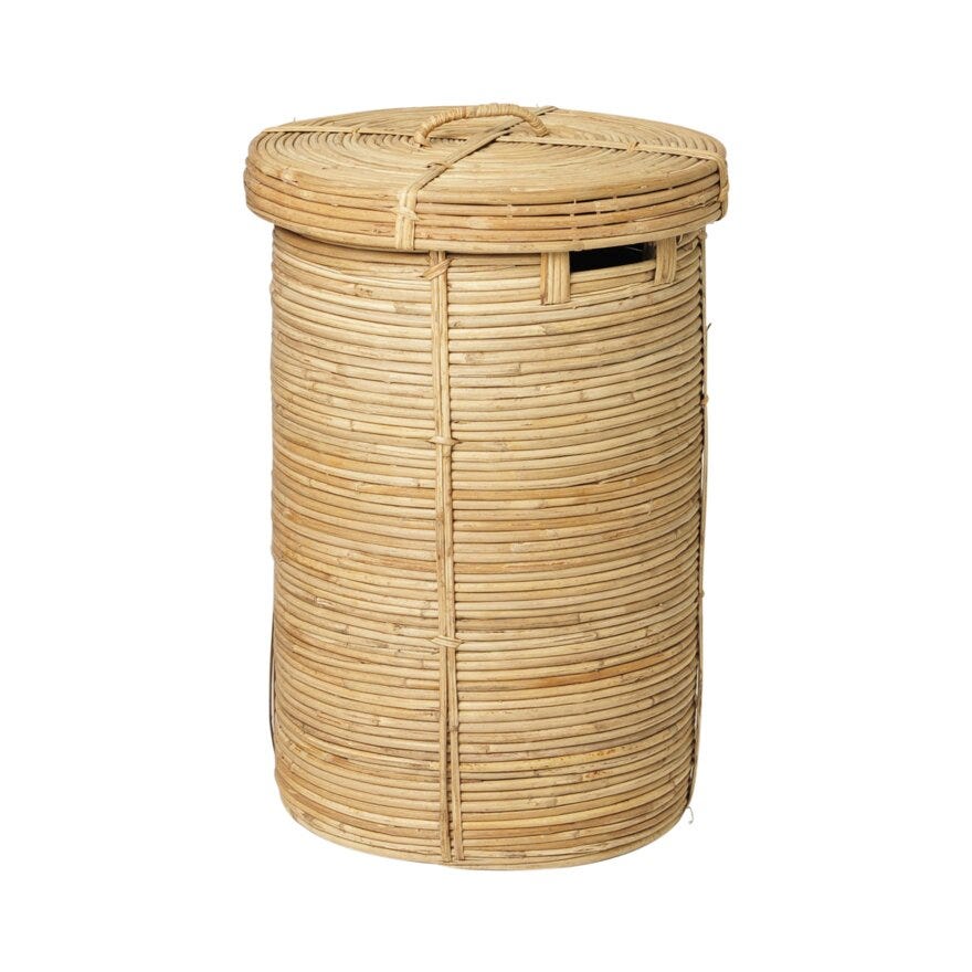 INDO Skittentøyskurv Ø35 cm i Beige/natur