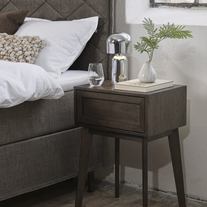 Sindig LIOTTA Bordlampe oppladbar H26 cm i Sølv