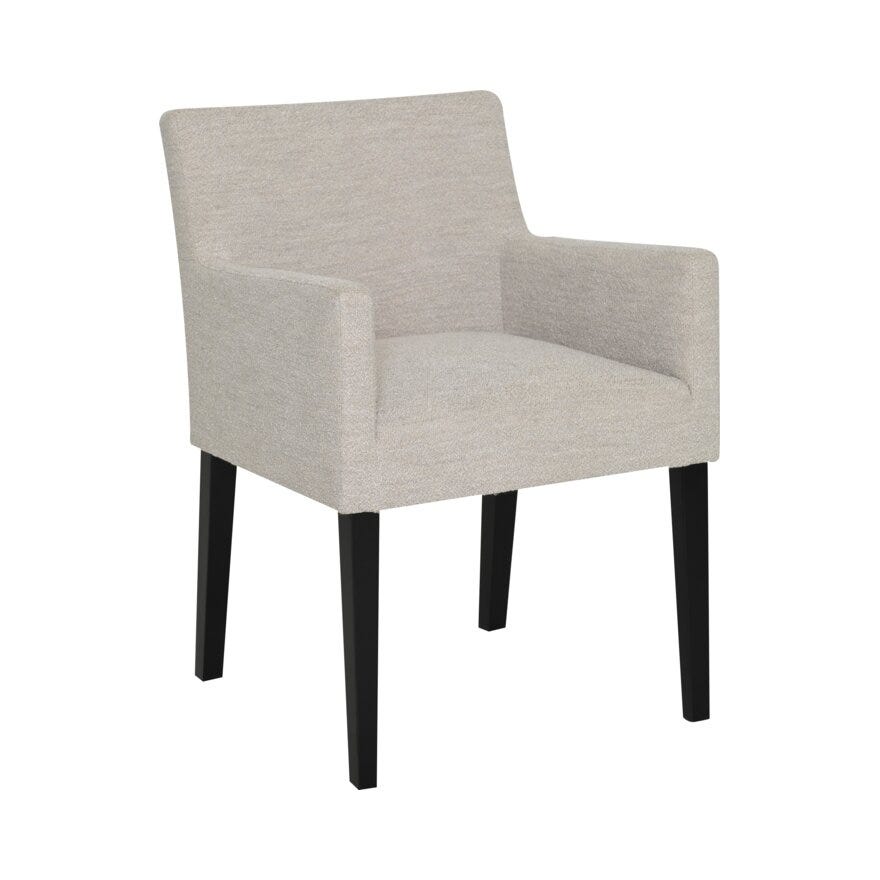 JOEL Spisestol med armlene i Beige/natur